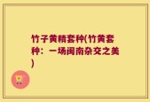竹子黄精套种(竹黄套种：一场闽南杂交之美)