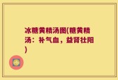 冰糖黄精汤图(糖黄精汤：补气血，益肾壮阳)