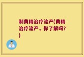 制黄精治疗流产(黄精治疗流产，你了解吗？)