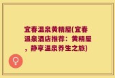 宜春温泉黄精屋(宜春温泉酒店推荐：黄精屋，静享温泉养生之旅)