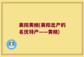 襄阳黄精(襄阳出产的名优特产——黄精)