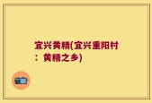 宜兴黄精(宜兴重阳村：黄精之乡)