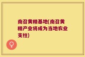 南召黄精基地(南召黄精产业将成为当地农业支柱)