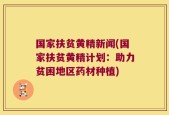 国家扶贫黄精新闻(国家扶贫黄精计划：助力贫困地区药材种植)