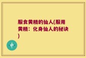 服食黄精的仙人(服用黄精：化身仙人的秘诀)