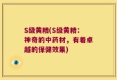 S级黄精(S级黄精：神奇的中药材，有着卓越的保健效果)