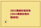 2021黄精价格走势(2021黄精价格大幅波动)