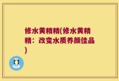 修水黄精精(修水黄精精：改变水质养颜佳品)