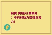 制黄 黄精片(黄精片：中药材助力增强免疫力)