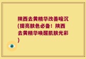 陕西去黄精华改善暗沉(提亮肤色必备！陕西去黄精华唤醒肌肤光彩)