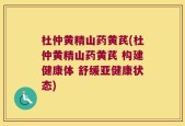 杜仲黄精山药黄芪(杜仲黄精山药黄芪 构建健康体 舒缓亚健康状态)