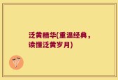 泛黄精华(重温经典，读懂泛黄岁月)