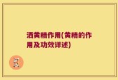 洒黄精作用(黄精的作用及功效详述)