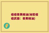 痘痘姜黄精油(秘密痘痘武器：姜黄精油)
