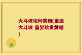 大斗坡地种黄精(重返大斗坡 品尝珍贵黄精)