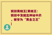 铜鼓黄精王(黄精王：铜鼓中发掘出神秘中药，被誉为“黄金之王”)