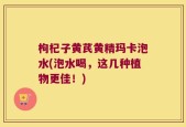 枸杞子黄芪黄精玛卡泡水(泡水喝，这几种植物更佳！)