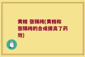 黄精 张锡纯(黄精和张锡纯的合成提高了药效)