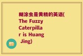 糊涂虫是黄精的英语(The Fuzzy Caterpillar is Huang Jing)