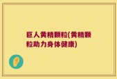 巨人黄精颗粒(黄精颗粒助力身体健康)