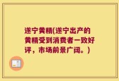 遂宁黄精(遂宁出产的黄精受到消费者一致好评，市场前景广阔。)