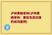 泸州黄精老林(泸州黄精老林：重拾生态价值的成功案例)