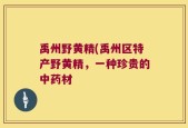 禹州野黄精(禹州区特产野黄精，一种珍贵的中药材