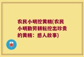 农民小明挖黄精(农民小明勤劳耕耘挖出珍贵的黄精：感人故事)