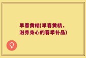 早春黄精(早春黄精，滋养身心的春季补品)