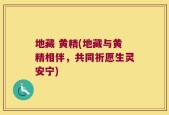 地藏 黄精(地藏与黄精相伴，共同祈愿生灵安宁)