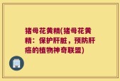 猪母花黄精(猪母花黄精：保护肝脏，预防肝癌的植物神奇联盟)