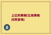 上亿的黄精(亿级黄精闪亮登场)