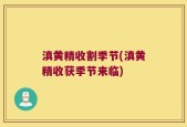 滇黄精收割季节(滇黄精收获季节来临)