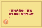 广西鸡头黄精(广西的鸡头黄精：特色中药材)