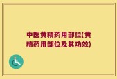 中医黄精药用部位(黄精药用部位及其功效)