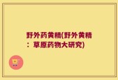野外药黄精(野外黄精：草原药物大研究)