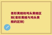 姜形黄精和鸡头黄精区别(姜形黄精与鸡头黄精的区别)