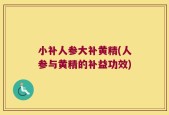 小补人参大补黄精(人参与黄精的补益功效)