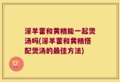 淫羊藿和黄精能一起煲汤吗(淫羊藿和黄精搭配煲汤的最佳方法)