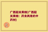 广西韶关黄精(广西韶关黄精：药食两用的中药材)