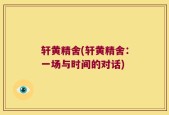 轩黄精舍(轩黄精舍：一场与时间的对话)