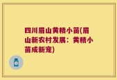 四川眉山黄精小苗(眉山新农村发展：黄精小苗成新宠)