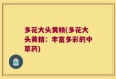多花大头黄精(多花大头黄精：丰富多彩的中草药)