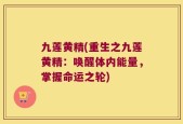 九莲黄精(重生之九莲黄精：唤醒体内能量，掌握命运之轮)