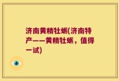 济南黄精牡蛎(济南特产——黄精牡蛎，值得一试)