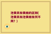 泡黄芪和黄精的区别(泡黄芪和泡黄精有何不同？)