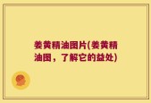 姜黄精油图片(姜黄精油图，了解它的益处)