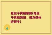 菟丝子黄精锁阳(菟丝子黄精锁阳，强身健体好帮手)