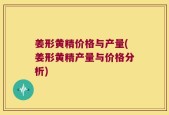 姜形黄精价格与产量(姜形黄精产量与价格分析)