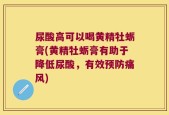 尿酸高可以喝黄精牡蛎膏(黄精牡蛎膏有助于降低尿酸，有效预防痛风)